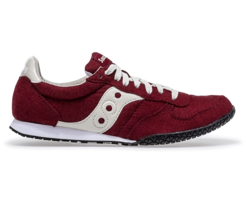 Tenis Saucony Bullet Terry Mujer Zapatos Originales Maroon México MX-532-YX